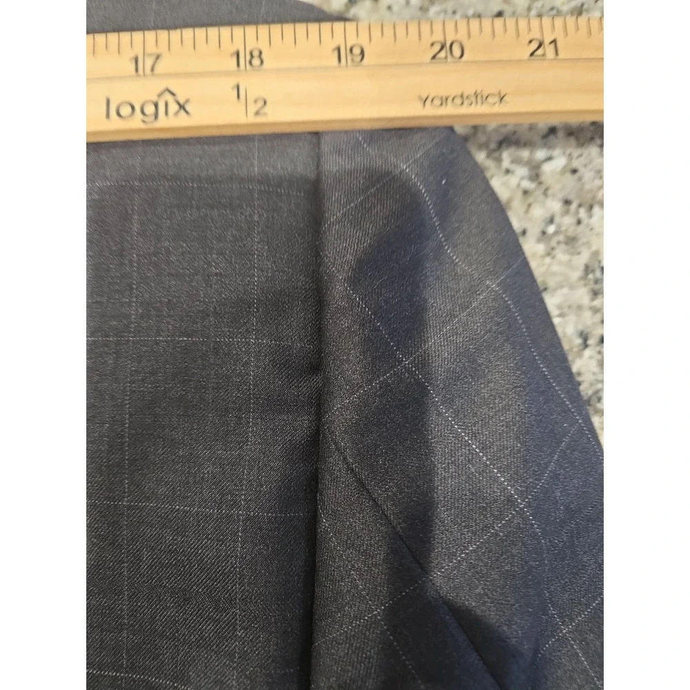 Classics By Zanetti Super 120 Wool 50L, US 40L Blazer Jacket Made Italy Charcoal